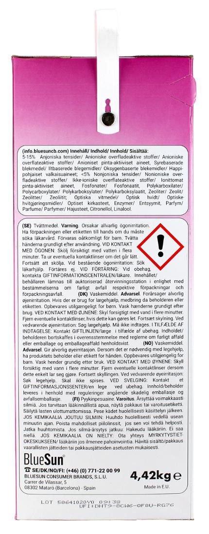 Tøyvask A+ Essential Pulver 4,42Kg