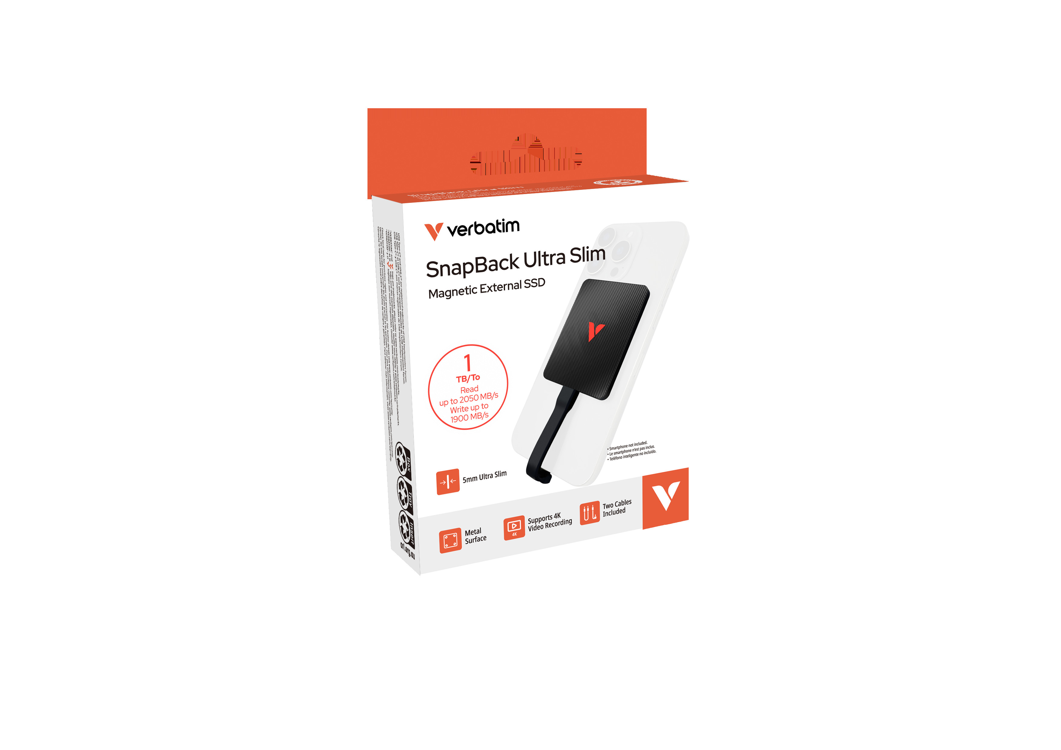 BildeSnapBack Ultra Slim SSD USB 3.2 Gen 2x2 1TB Black