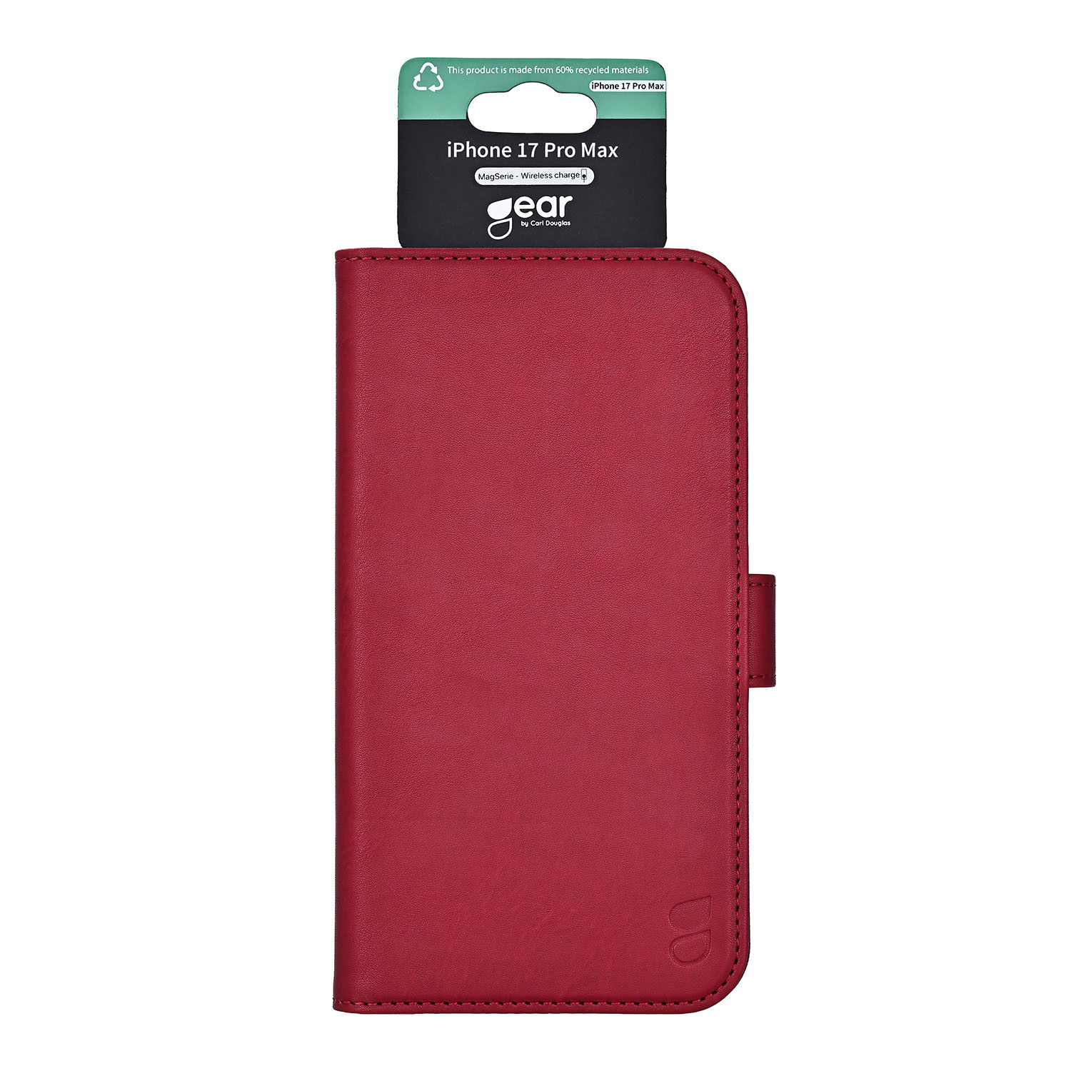 GEAR Classic 3 card Recycled MagSerie iPhone 17 Pro Max Deep Red