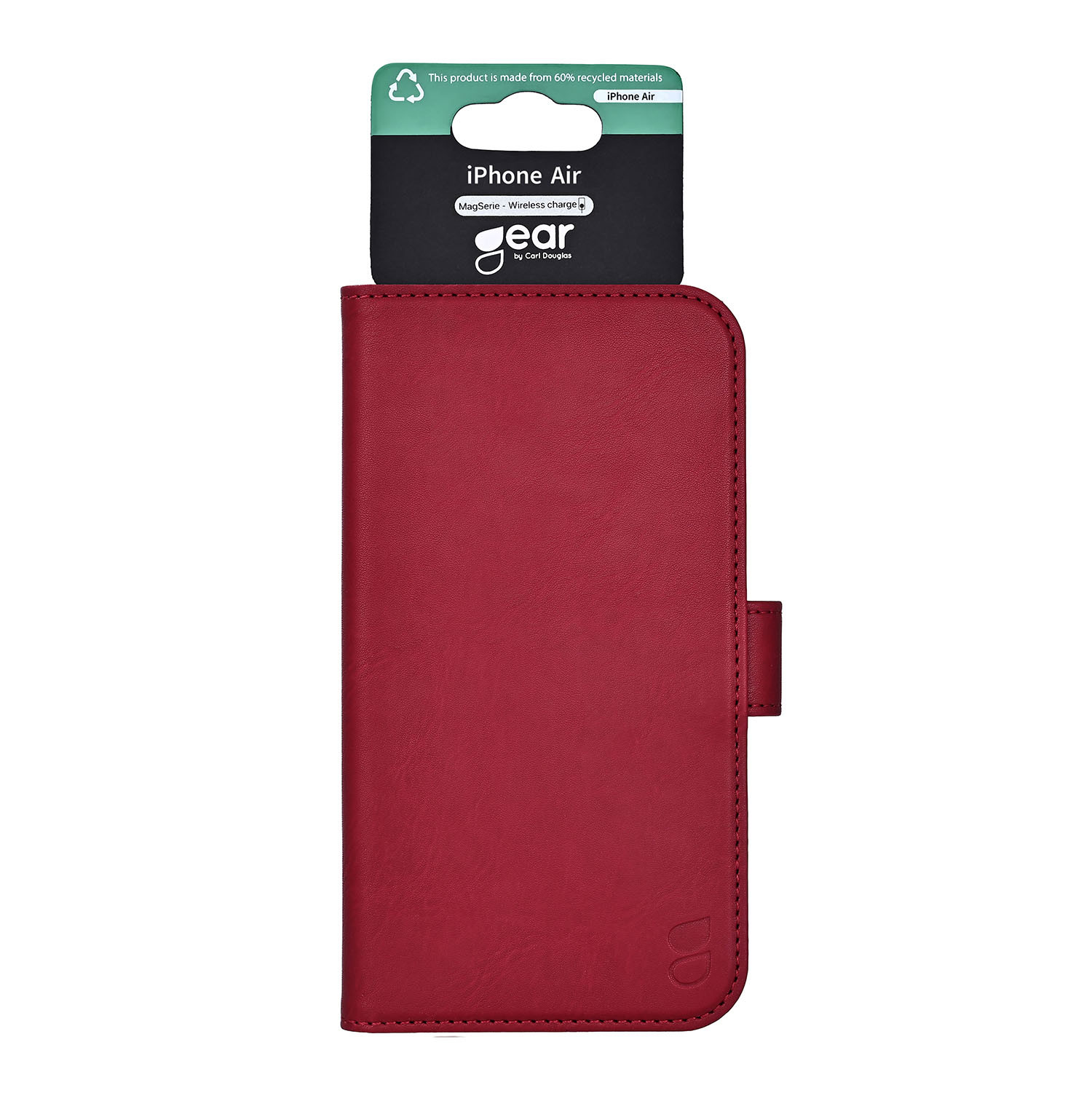 GEAR Classic 3 card Recycled MagSerie iPhone Air Deep Red