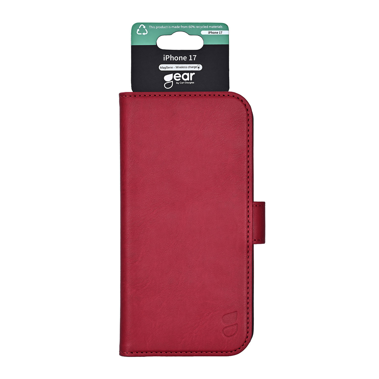 GEAR Classic 3 card Recycled MagSerie iPhone 17 Deep Red