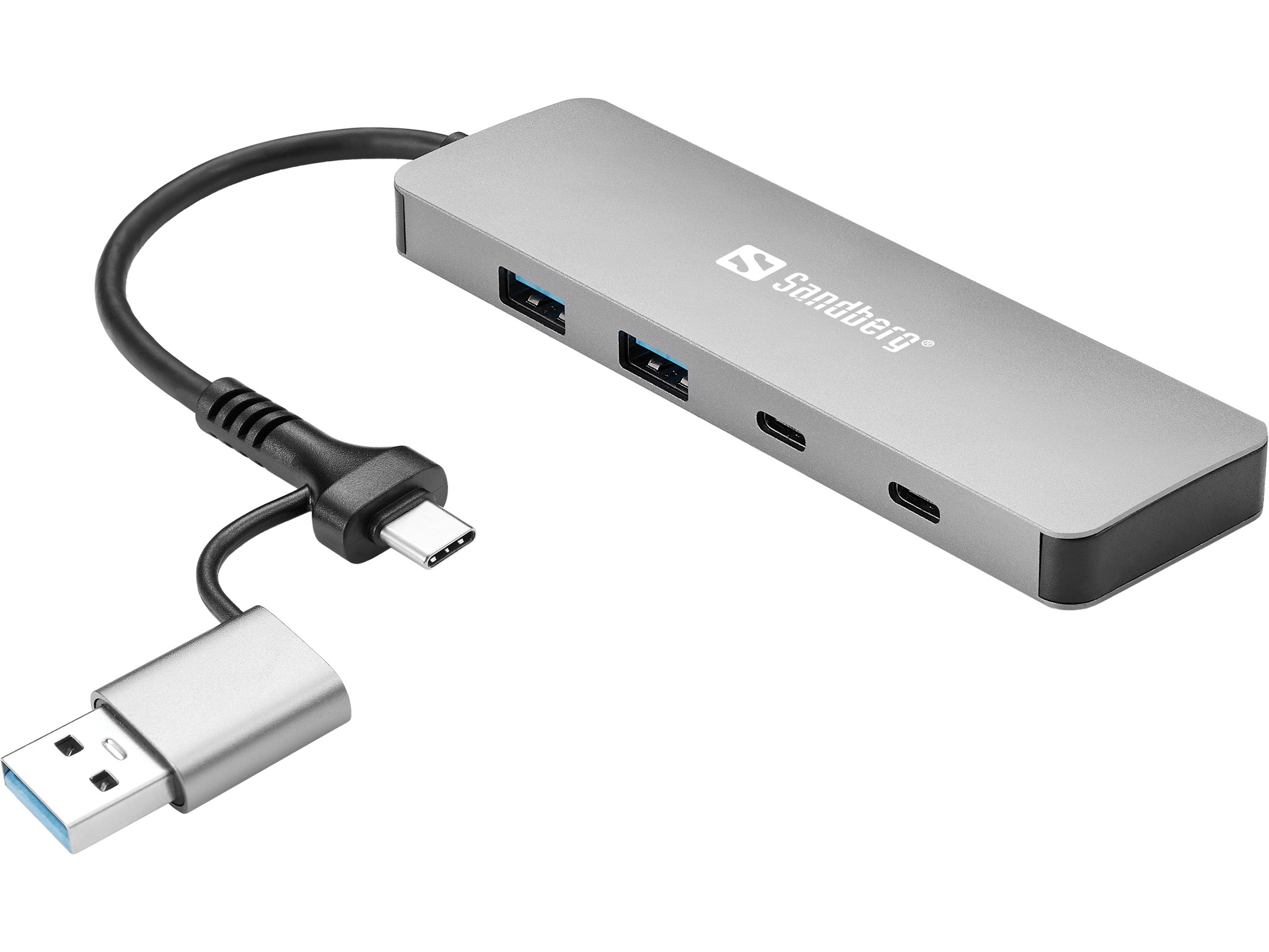 BildeSandberg USB-C/A to 2xUSB-A+2xUSB-C Hub