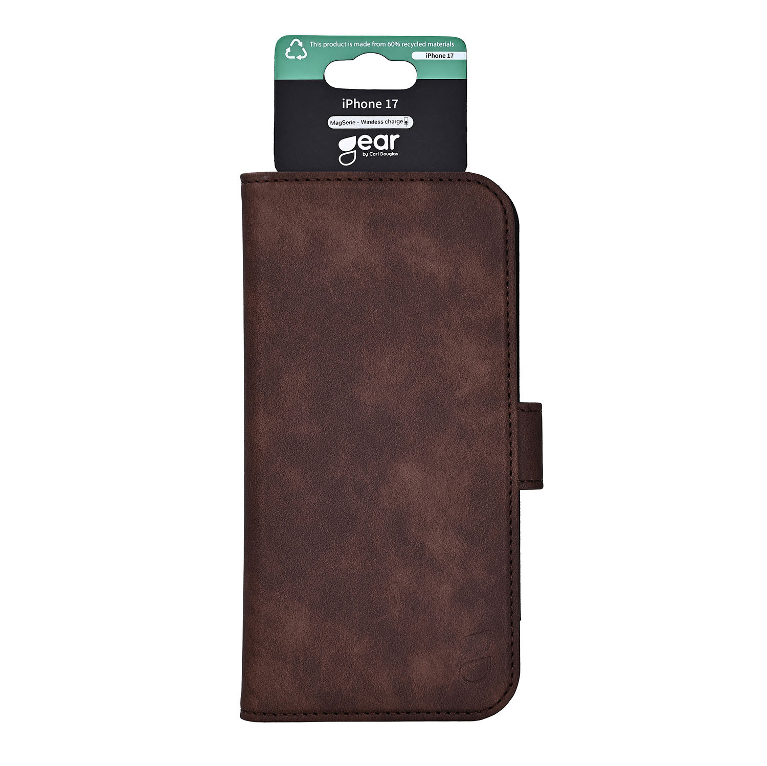 GEAR Classic 3 card Recycled MagSerie iPhone 17 Brown