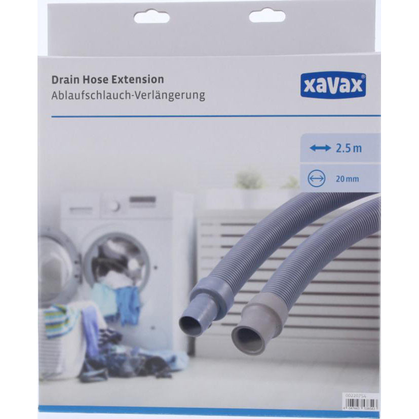 XAVAX Drain Hose Ext. for Washing Machine/Dish Washer 2.5 m