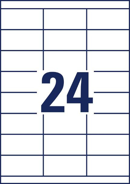 Etikett Avery Ultragrip 70X33,8Mm (2400 stk)