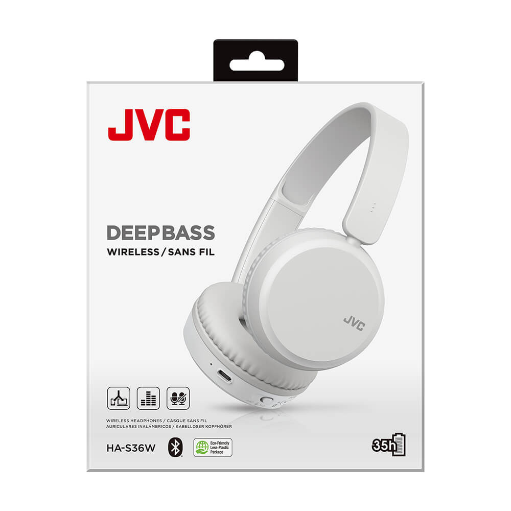 JVC Headphone On-Ear White HA-S36W-W-U