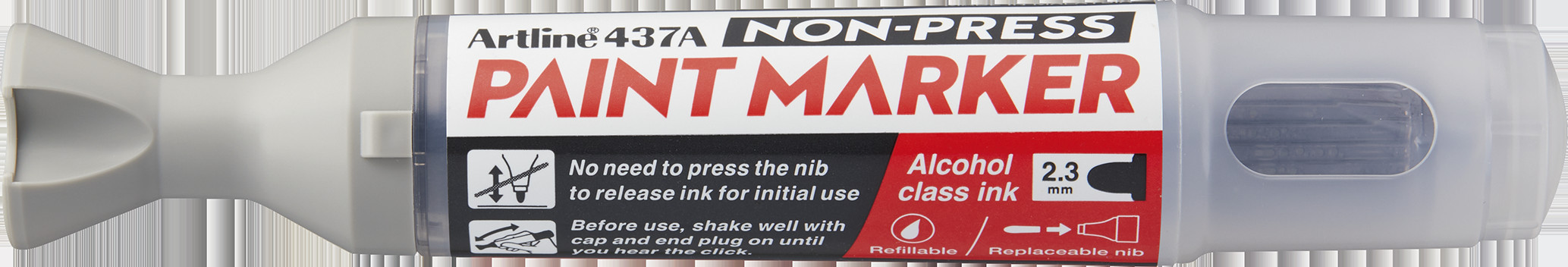 Artline Non-press paint marker 437A Grey