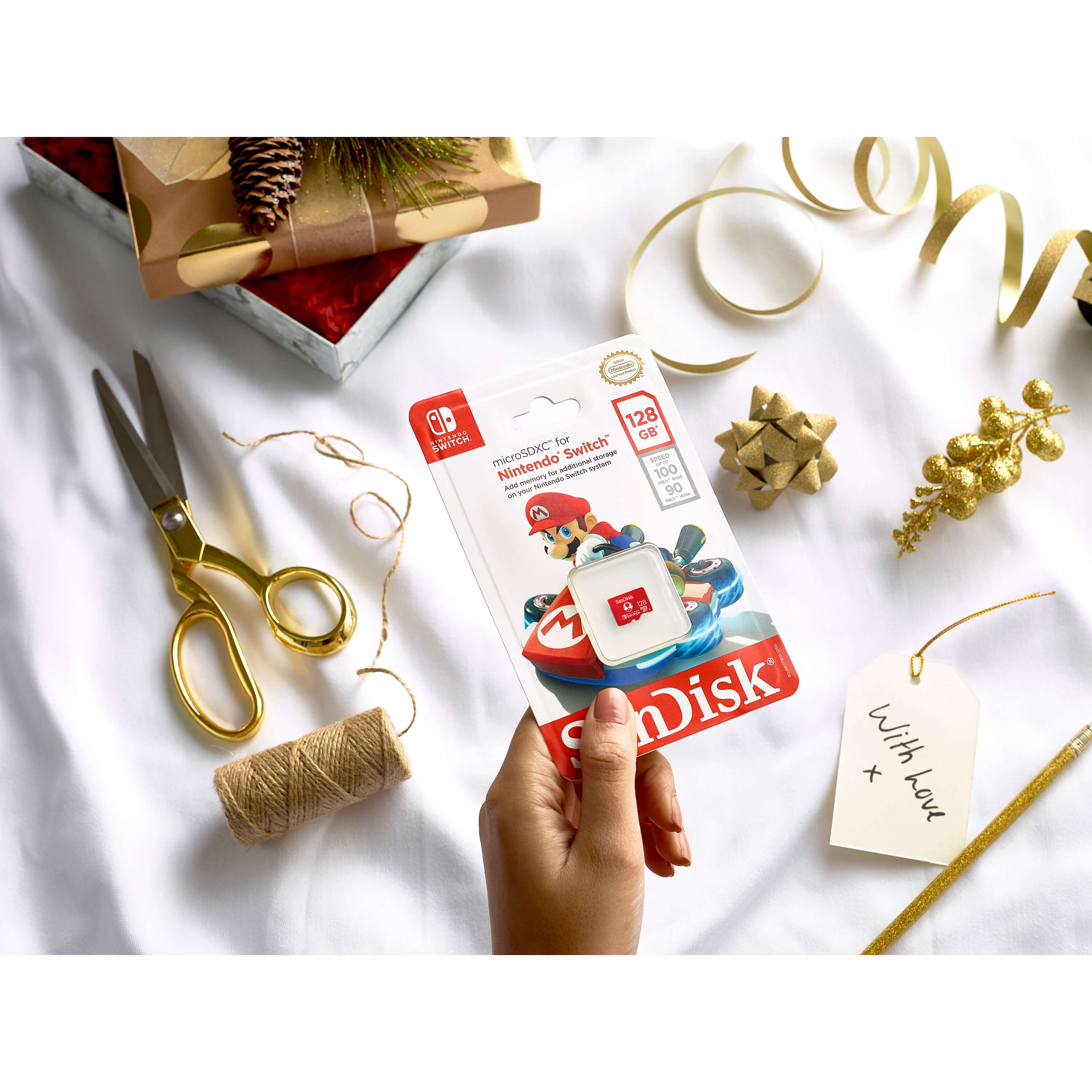 SANDISK MicroSDXC Nintendo Switch 128GB UHS-I,100/90