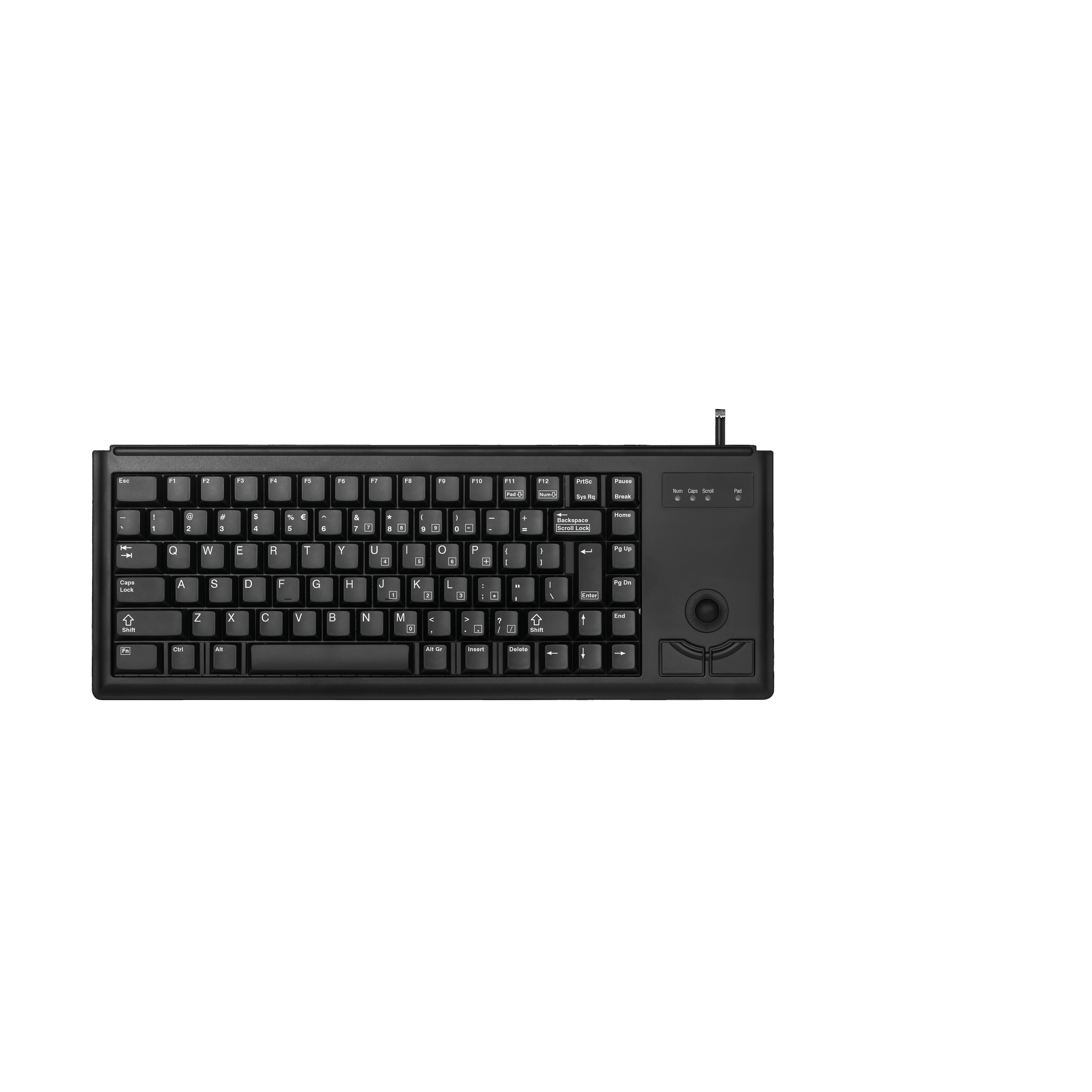 BildeCherry G84-4400 Trackball Keyboard, Black (EU/Intl)