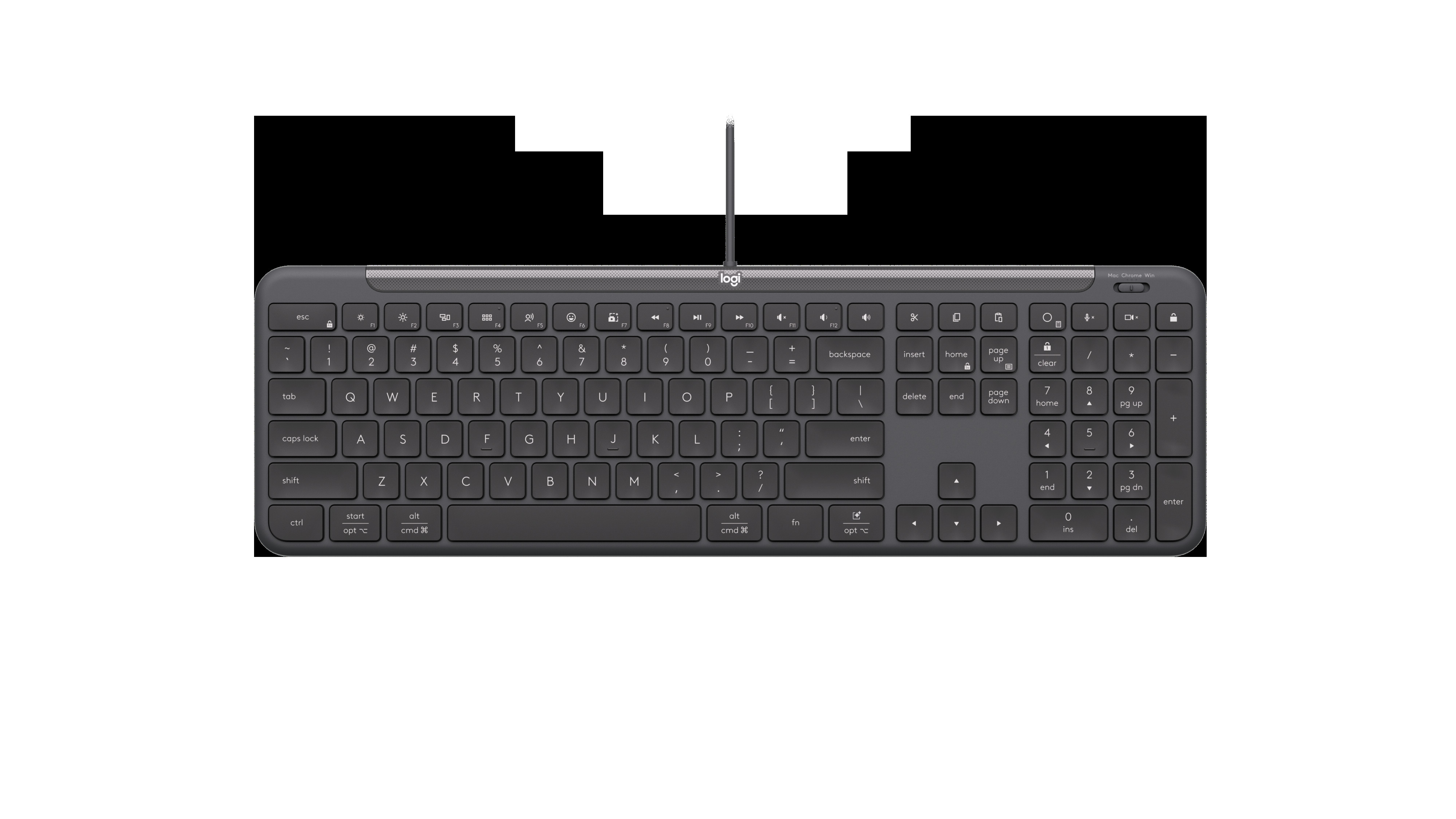 K620 Wired Business Keyboard, Graphite (Nordic)