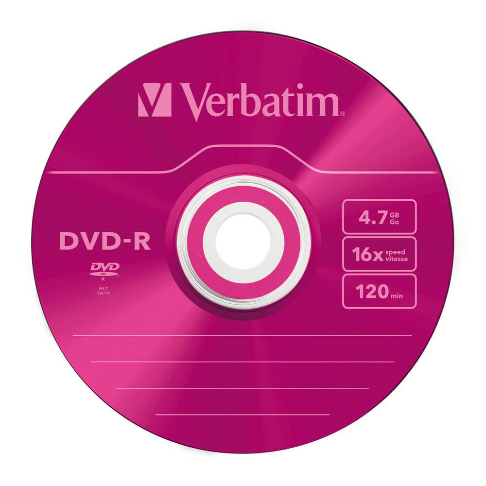 VERBATIM DVD-R 4,7GB 5-pk Slim Case