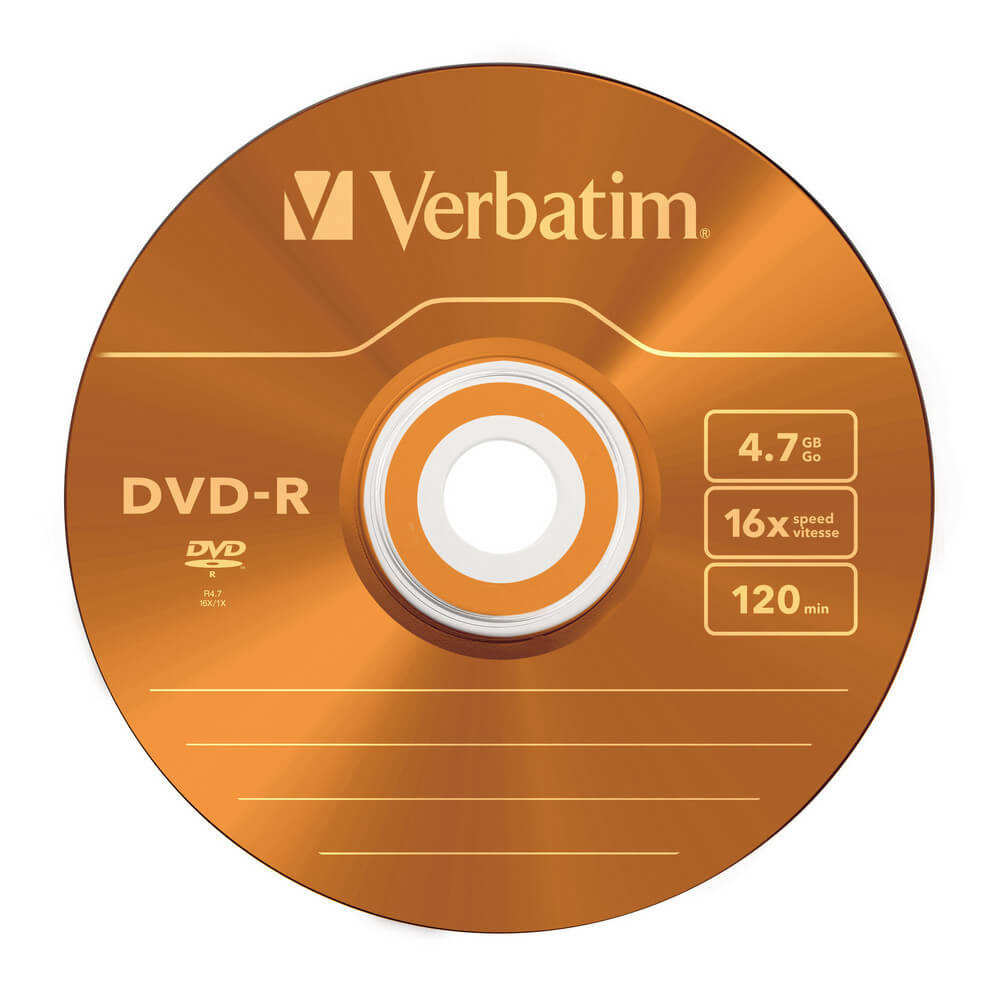 VERBATIM DVD-R 4,7GB 5-pk Slim Case