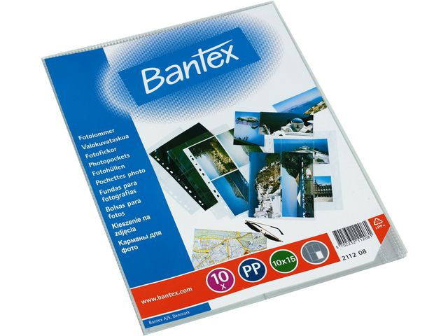 BildeFotolomme Bantex 4X10X15 Cm Klar (10 stk)