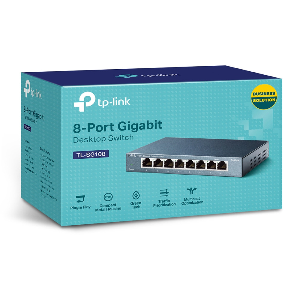 Switch Tp-Link 8 Porter 10/100/1000