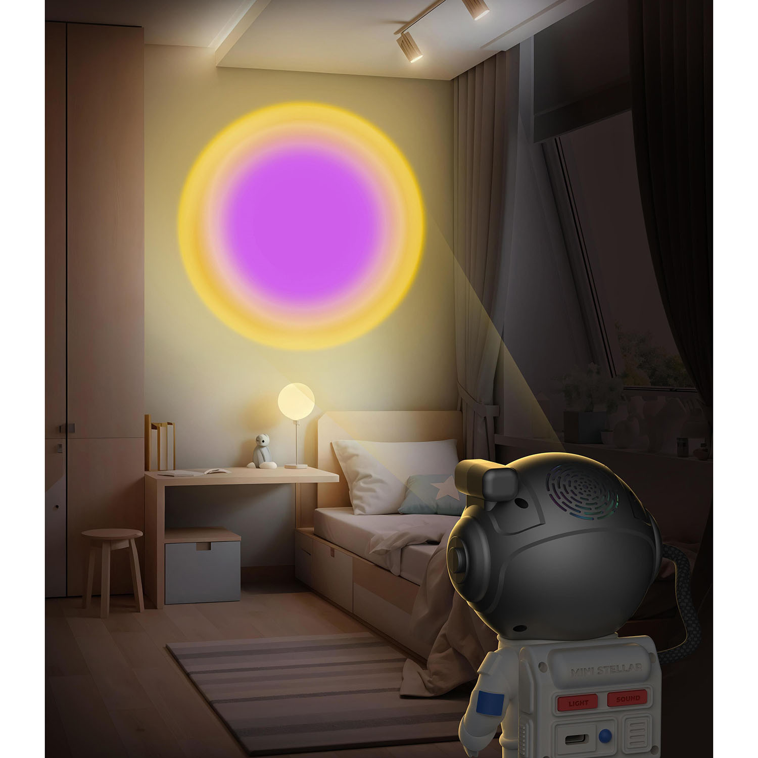 MOB Mini Stellar Light Space White Astronaut