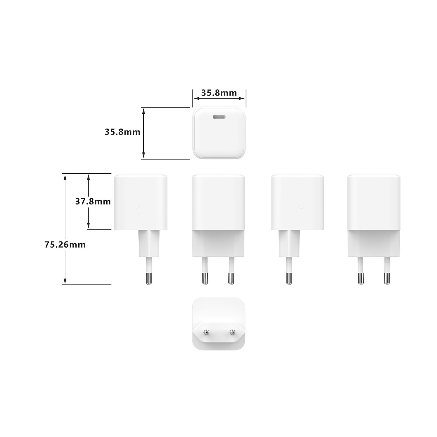 GEAR Charger 220V 1xUSB-C PD/PPS 45W GaN White