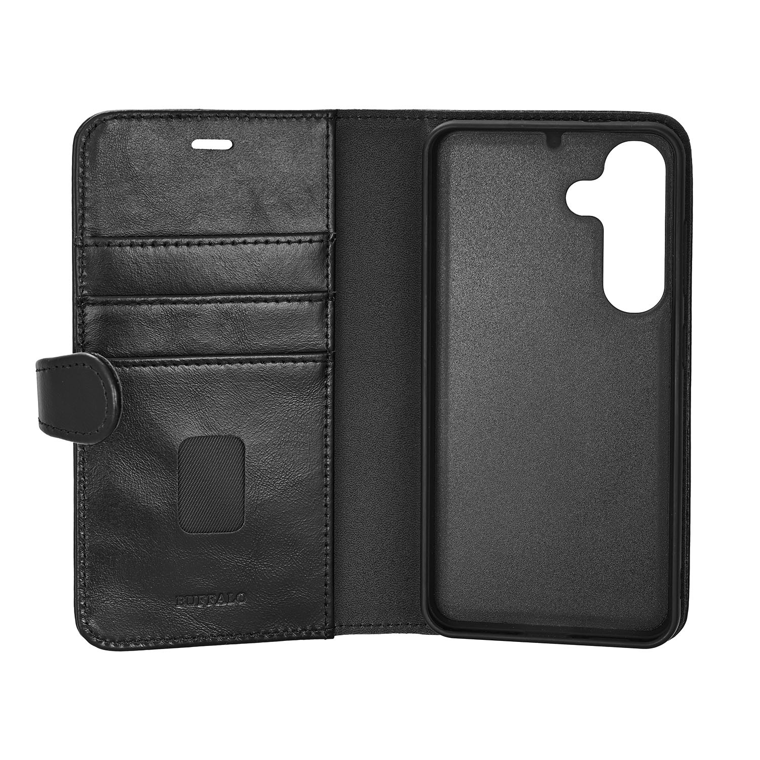 BUFFALO 2in1 Wallet Leather 3 card Samsung S25 5G Black