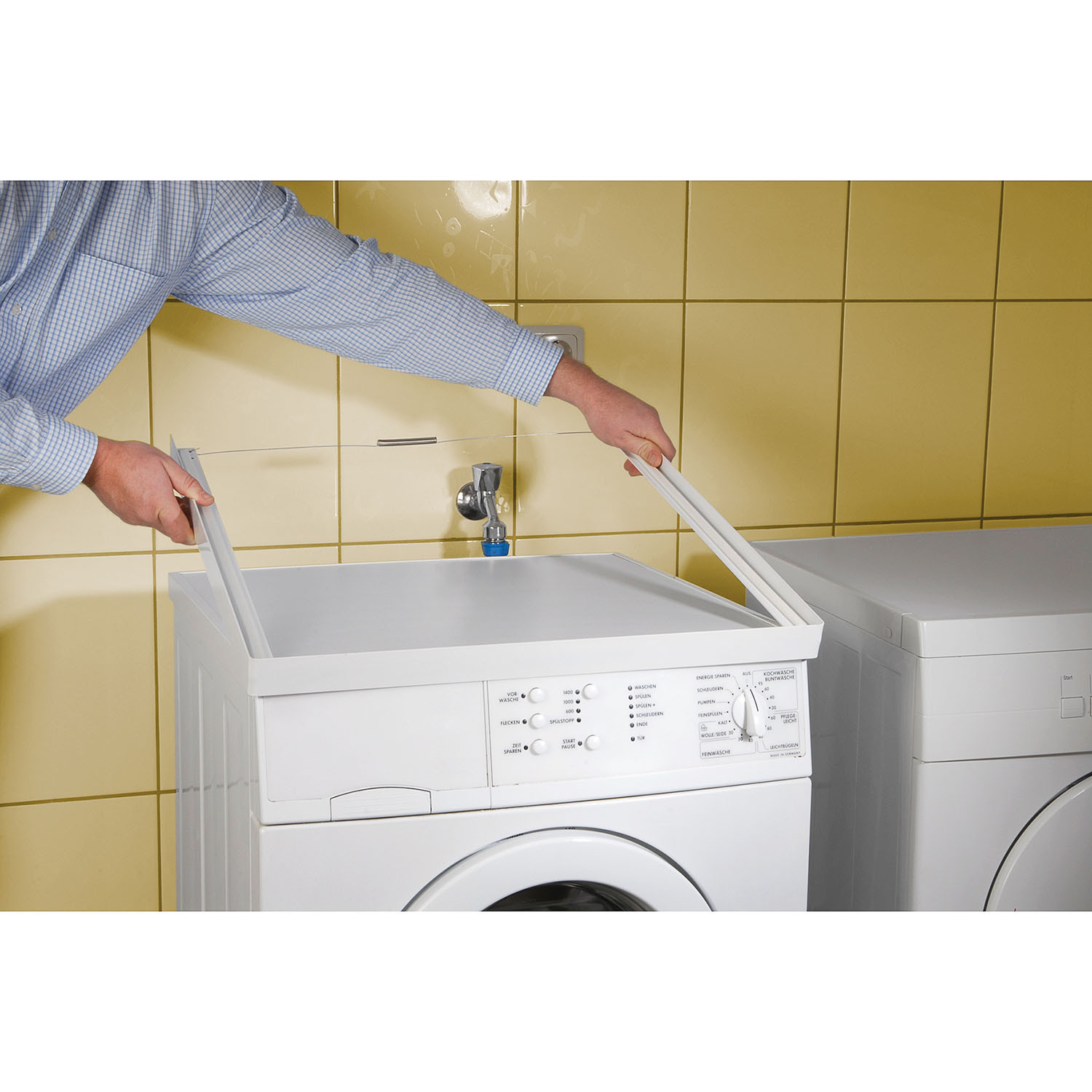 XAVAX Frame for Washing Machine/Dryer White