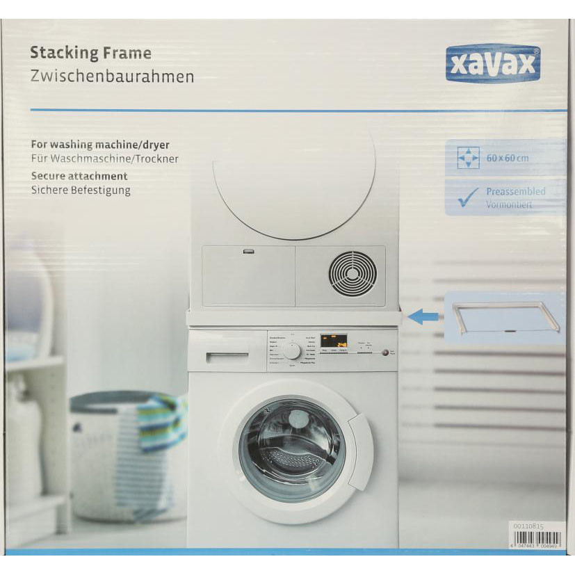 XAVAX Frame for Washing Machine/Dryer White