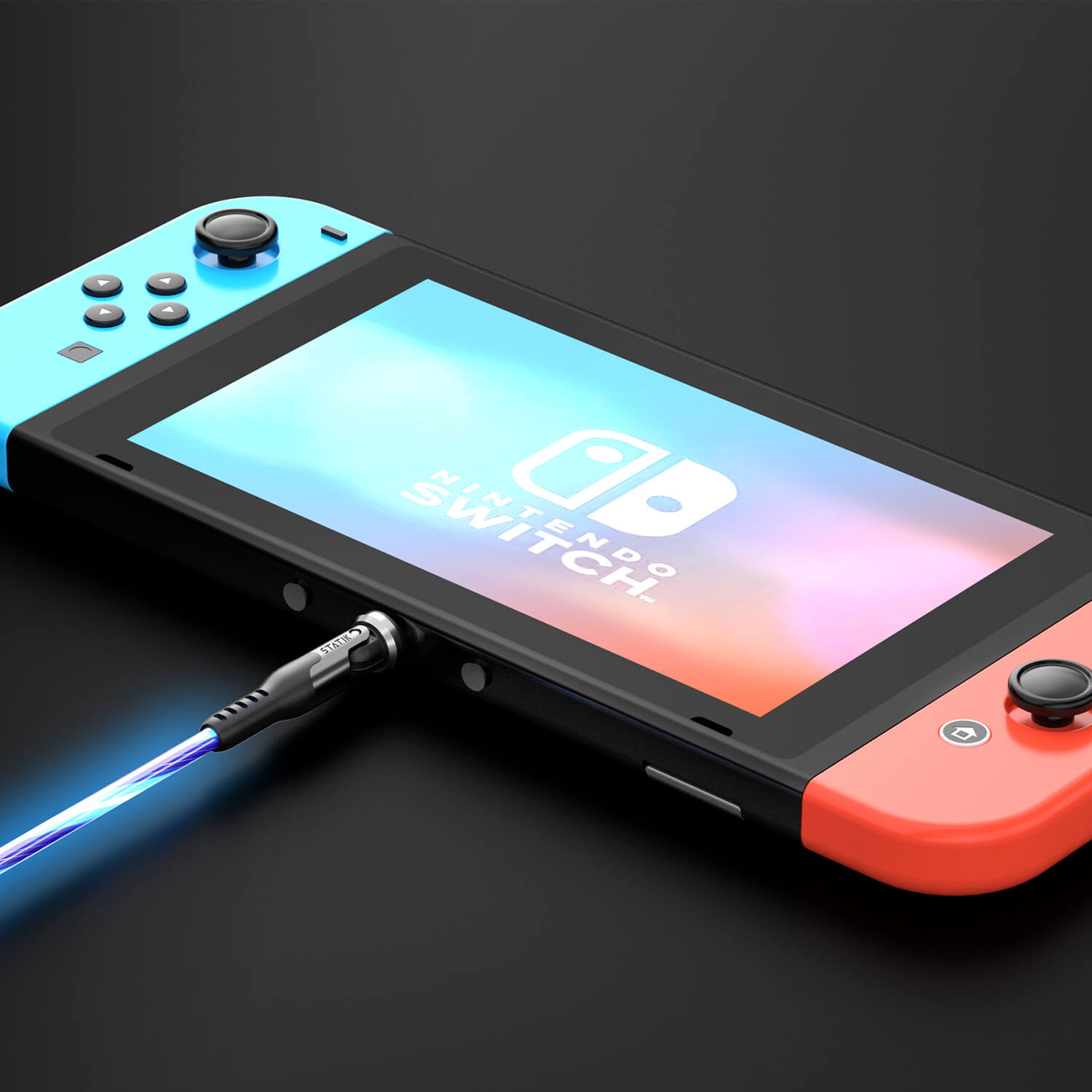 STATIK PowerPivot Pro, Glowing LED USB-C to USB-C, 1m