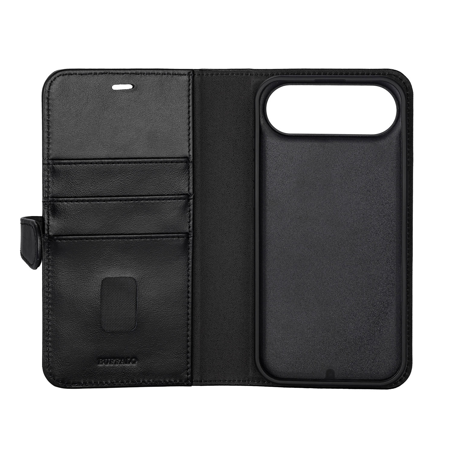 BUFFALO 2in1 Leather 3 card MagSeries iPhone Air Black