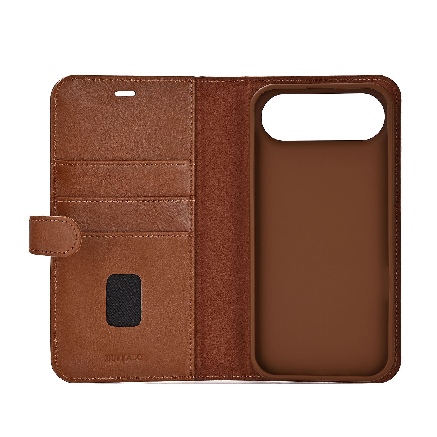 BUFFALO 2in1 Leather 3 card MagSeries iPhone Air Brown
