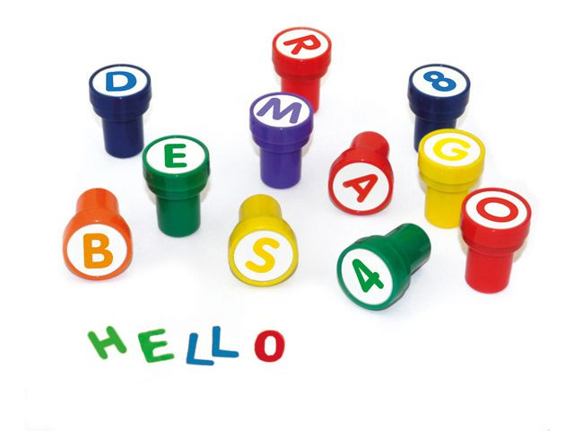 Stempler Playbox Bokstaver Og Tall (35 stk)