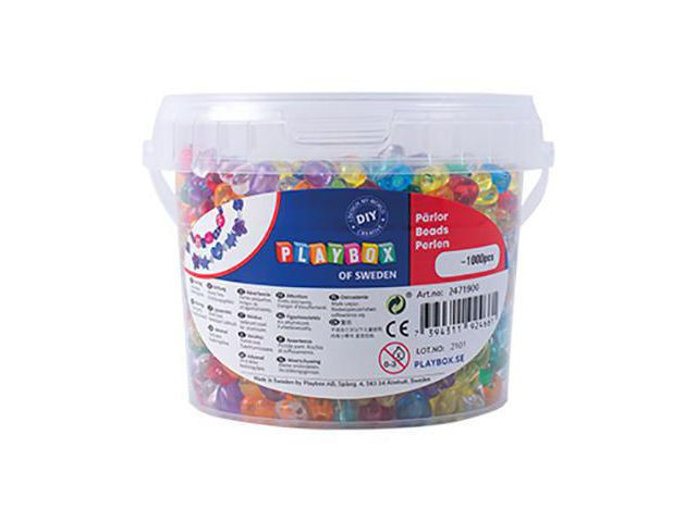 Hjerteperler Playbox 453 G (1000 stk)
