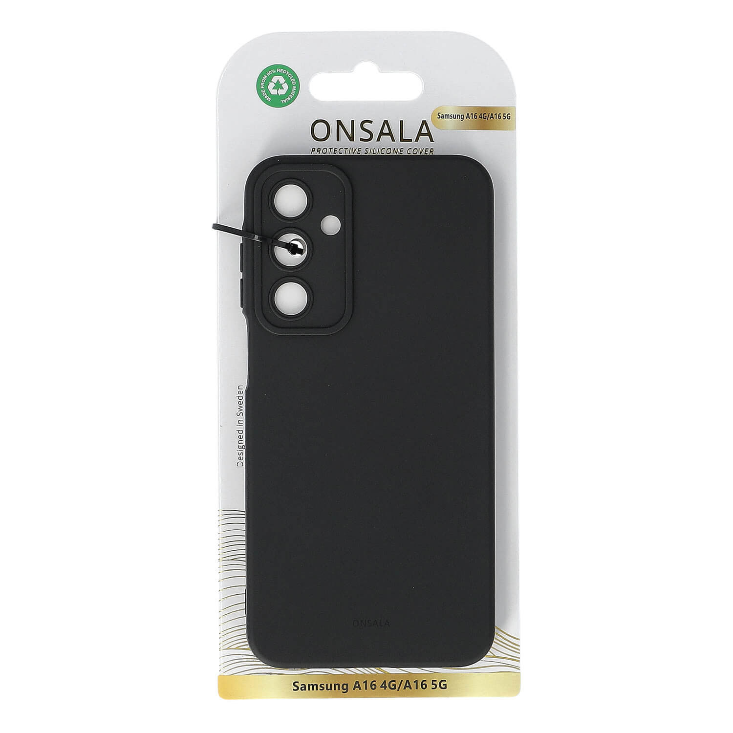 ONSALA Back Silicone Touch Recycled Samsung A16 4G/A16 5G Black