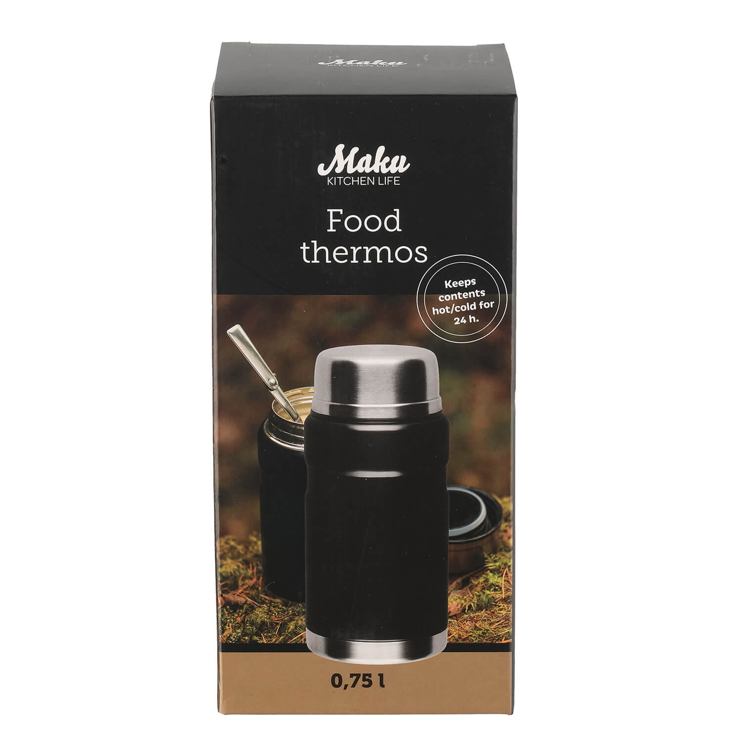 MAKU Food Thermos 0,75L Black