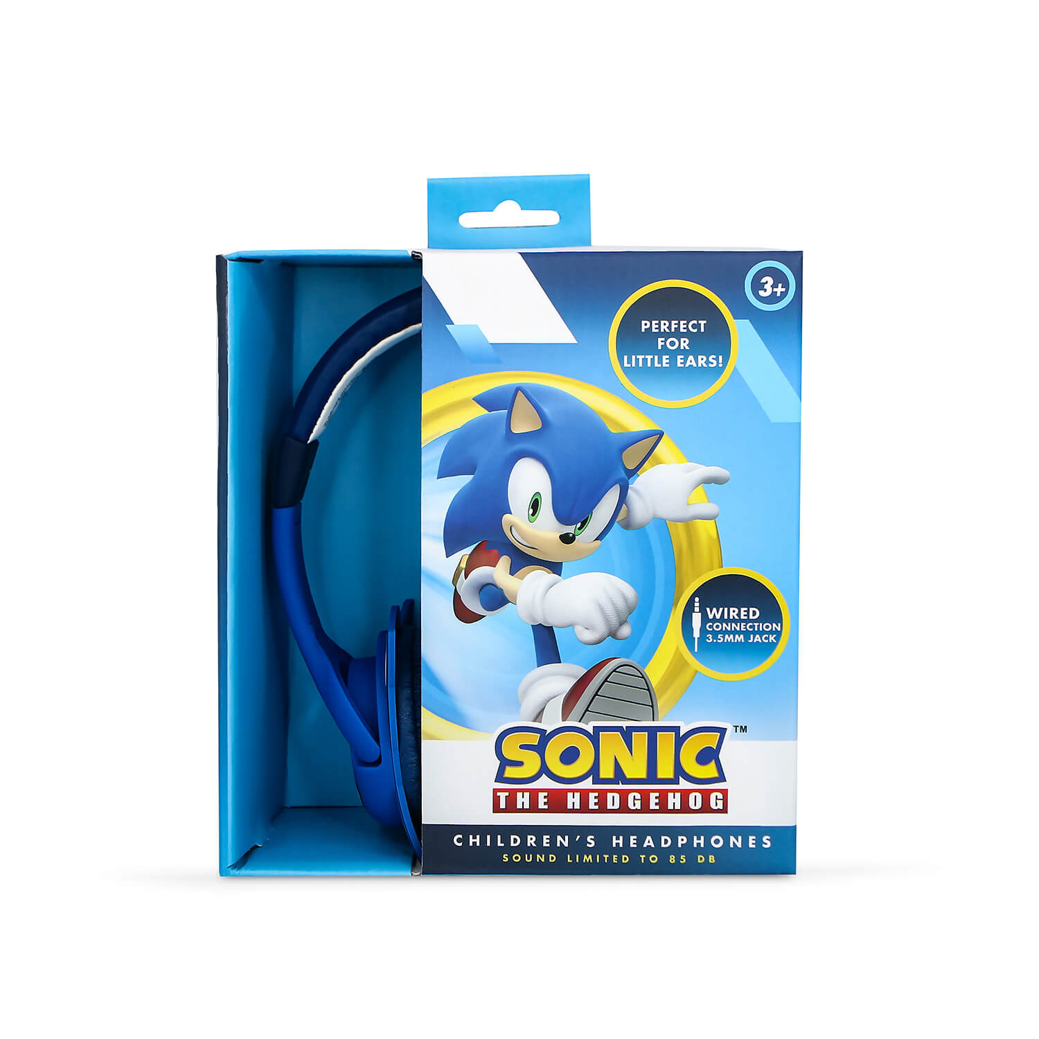 SONIC Headphone Blue Wired On-Ear 85dB With Ears