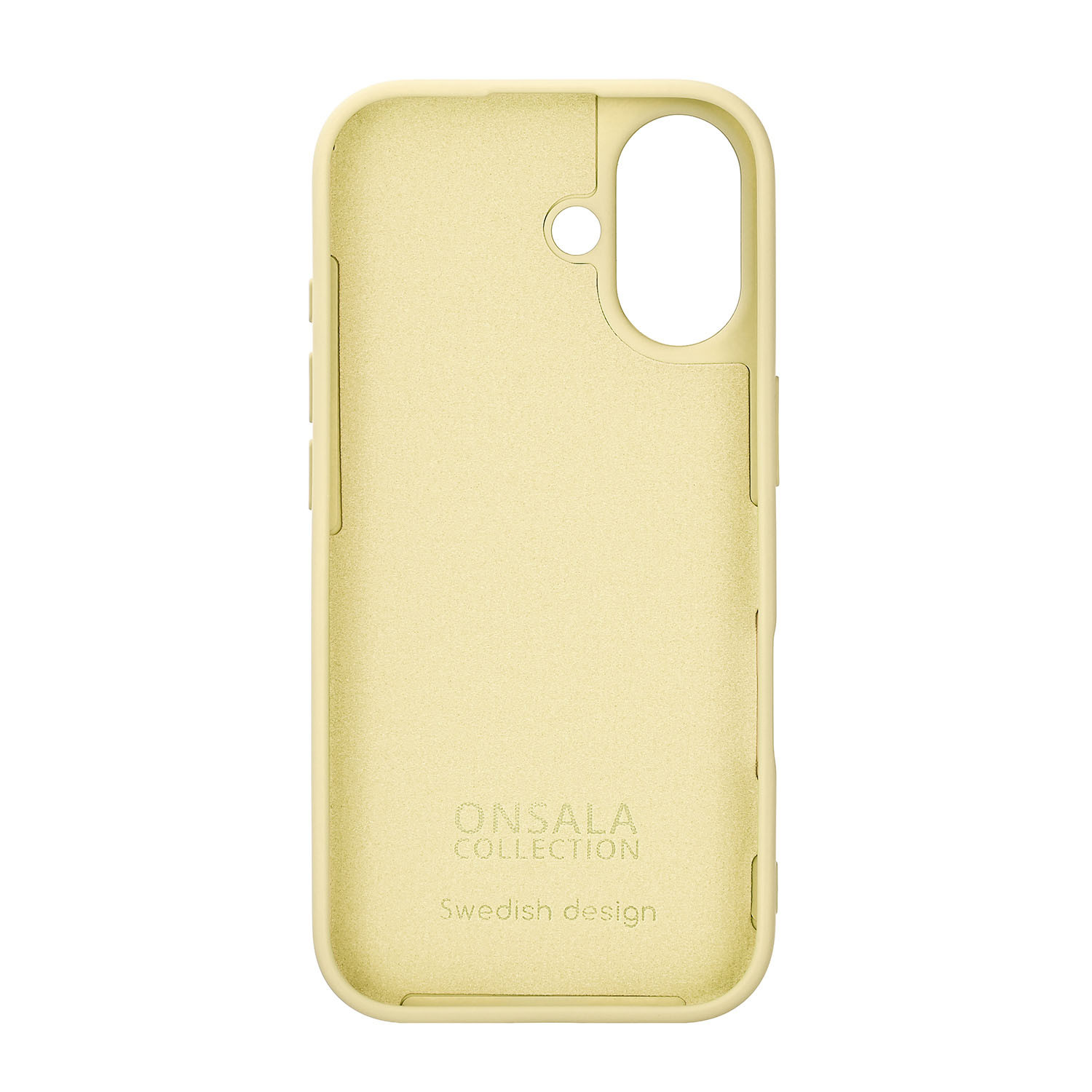 BildeONSALA Back Sil Touch Recycled MagSerie iPhone 17 Lemon