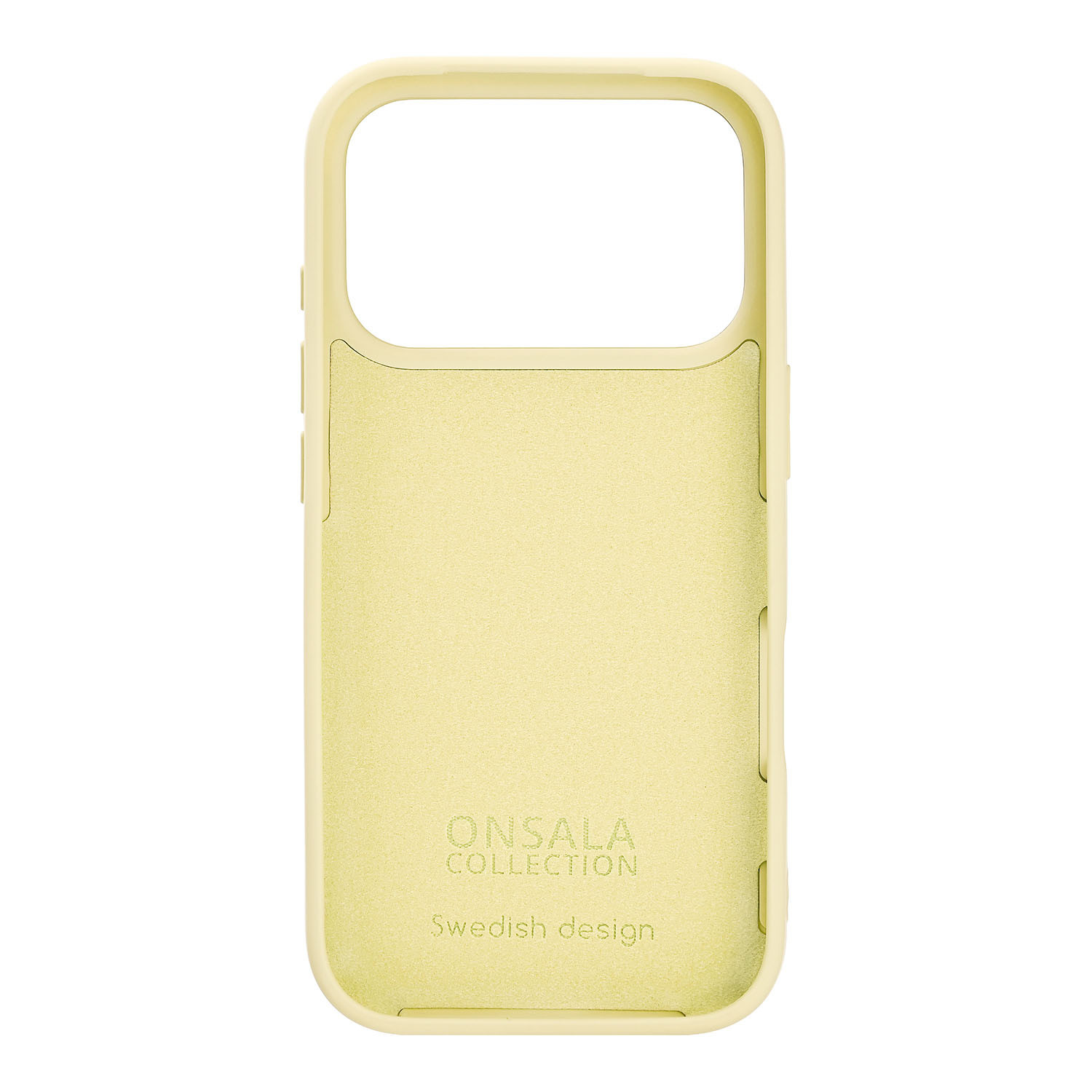 BildeONSALA Back Sil Touch Recycled MagSerie iPhone 17 Pro Lemon