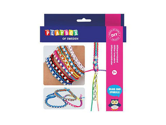 BildeHobbysett Playbox Armbånd Glitter Diy