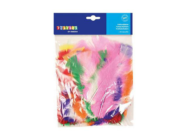 BildeKalkunfjær Playbox (60 stk)