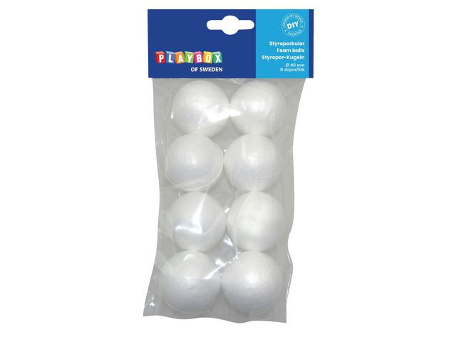 BildeIsoporkuler Playbox Ø40Mm (8 stk)