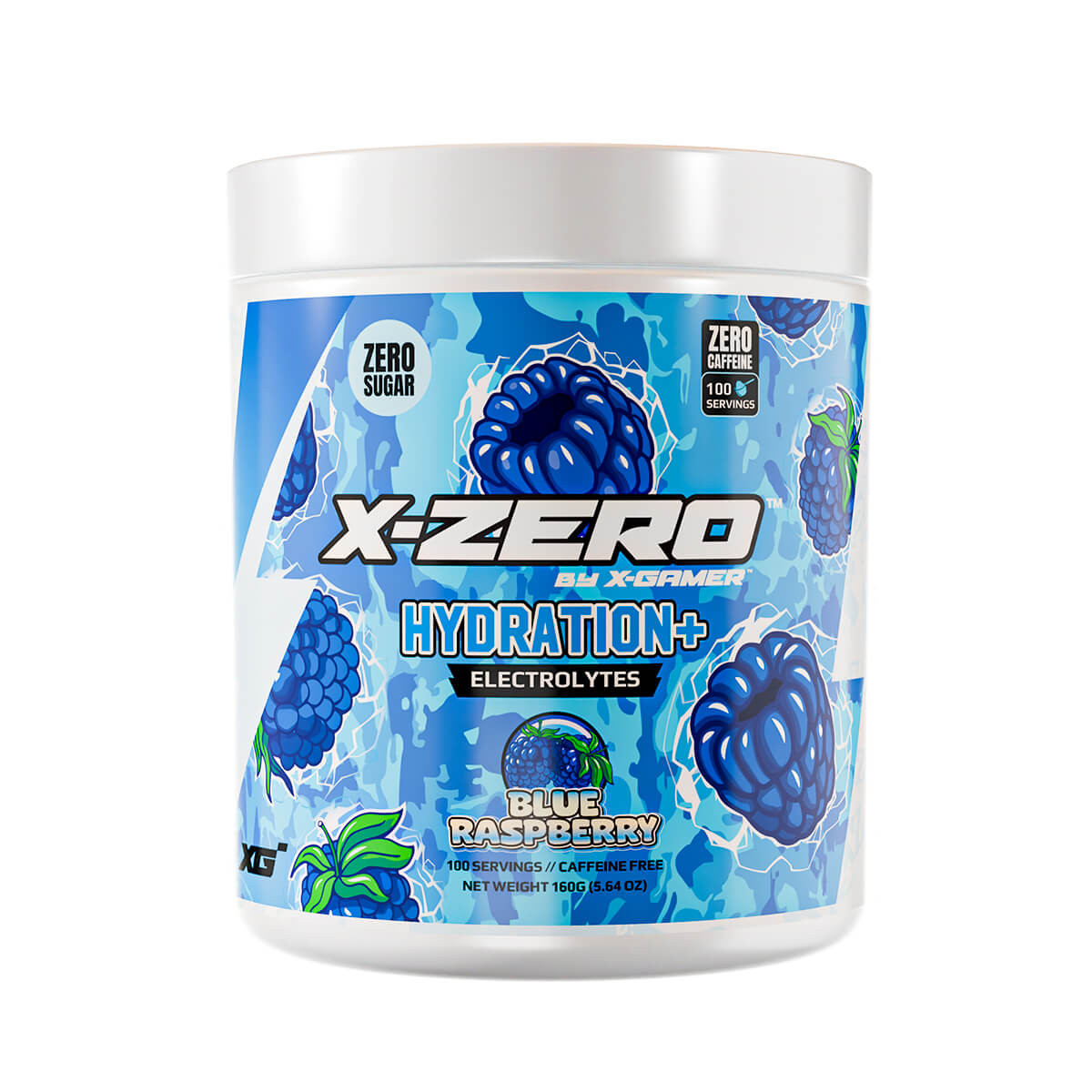 X-GAMER X-Zero 160 gram Blue Raspberry - Hydration+