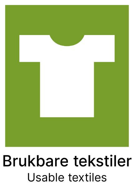 BildeKildesorteringsetikett Brukbar Tekstil