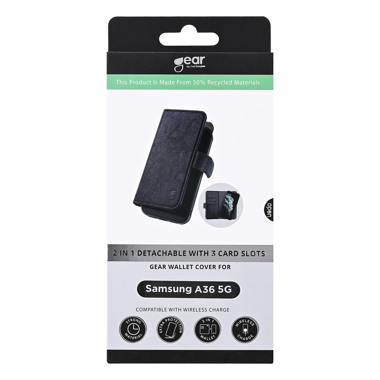 GEAR 2in1 3 card Recycled Samsung A36 5G Black