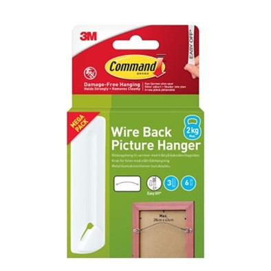 BildeCommand bildeopheng til wire, hvit, 1 oppheng