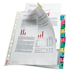 BildeEsselte Fanelomme A4 12-delt maxi 130my flerfarg