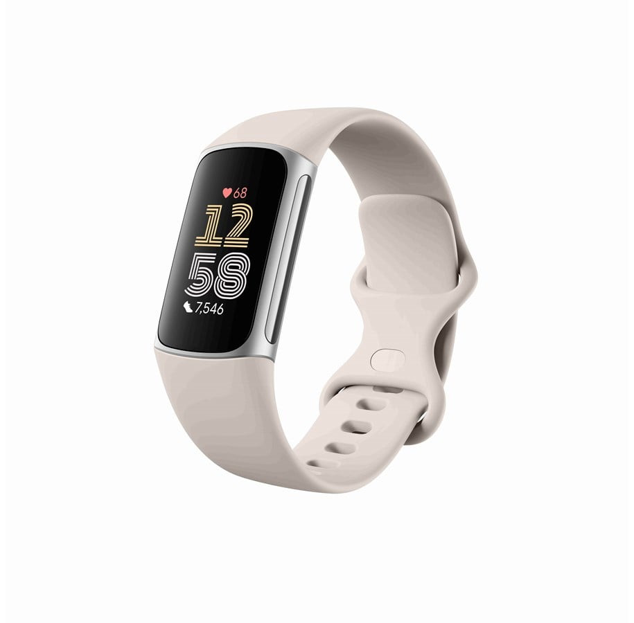 Fitbit Charge 6, Porcelain, Silver