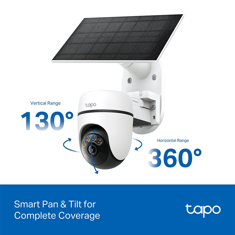 TP-LINK Tapo Solar-Powered Pan/Tilt Security Camera Kit