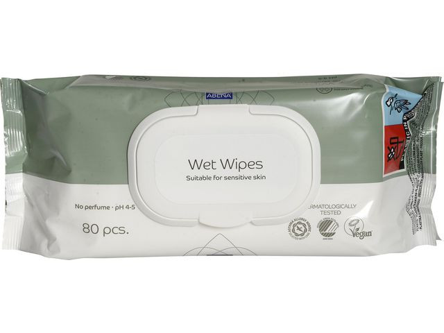 BildeVåtserviett Abena 18X20 U/P Pl.lokk (80 stk)