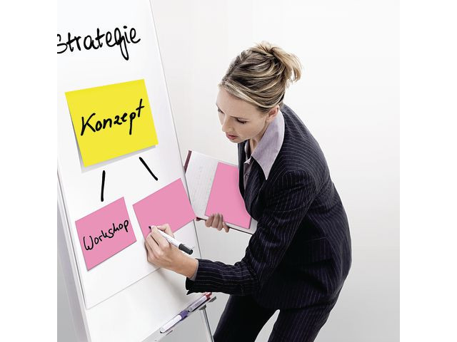 Notatblokk Post-It Ssn 101X152 Ass (4 stk)