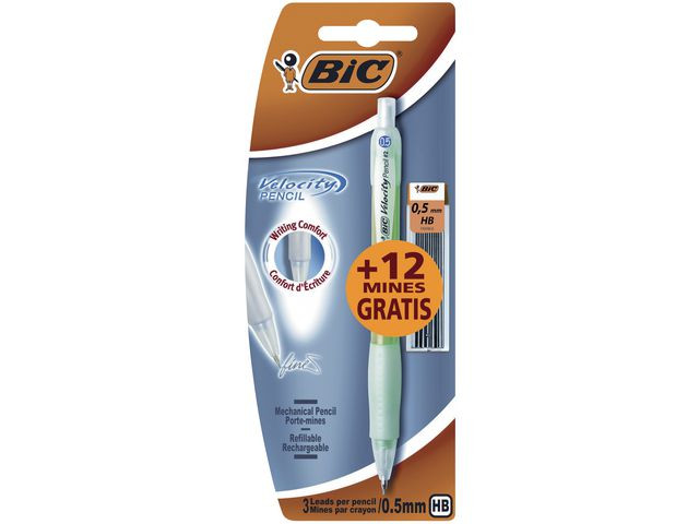 BildeTrykkblyant Bic Velocity 05 + Refill (2 stk/pk, 20 pakker)