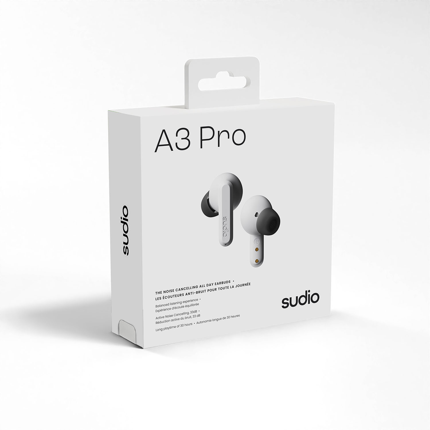 SUDIO Headphone A3 Pro White In-Ear True Wireless