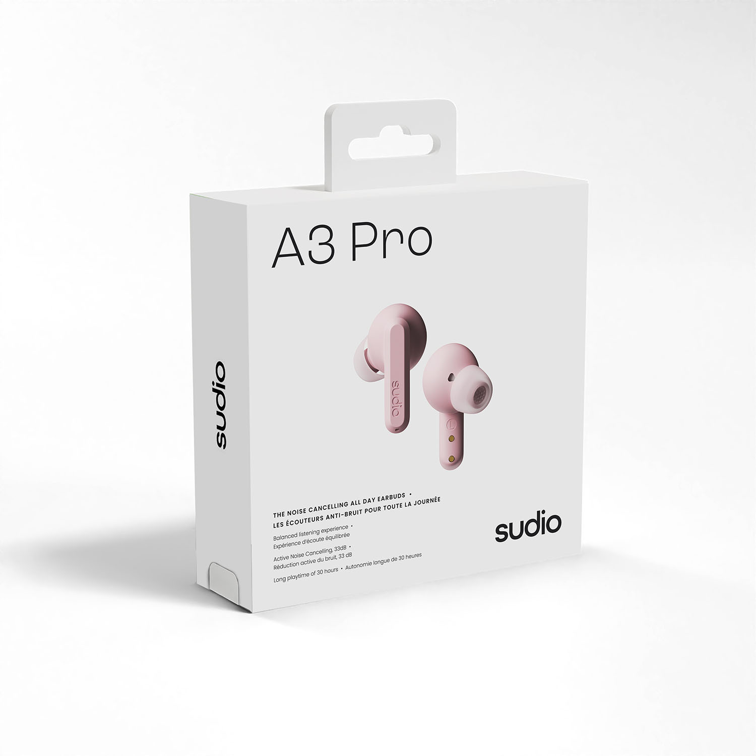 SUDIO Headphone A3 Pro Pink In-Ear True Wireless