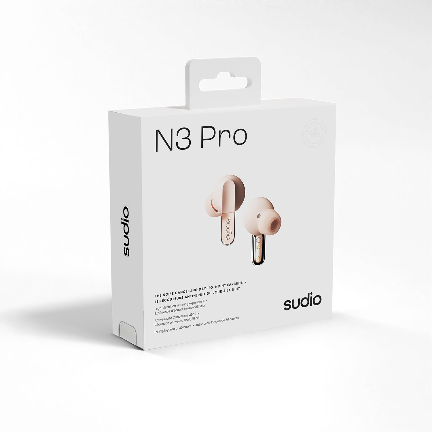 SUDIO Headphone N3 Pro Pink In-Ear True Wireless