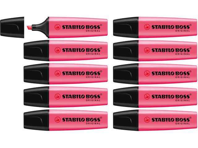 Tekstmarker Stabilo Boss Rosa (10 stk)